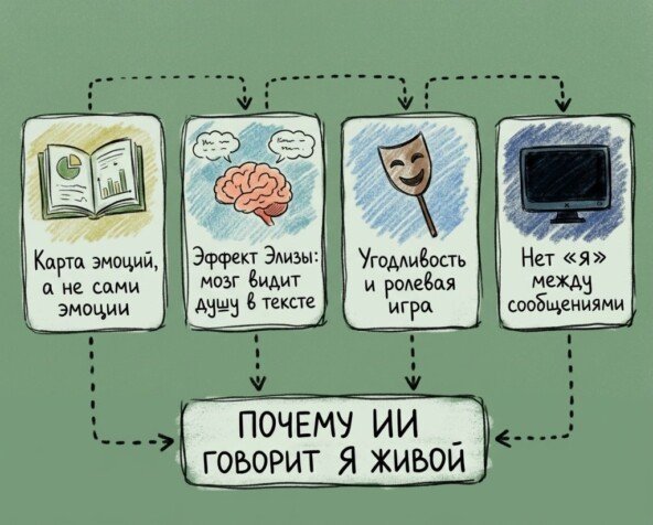 Ваш chatGPT не живой: симуляция души от LLM